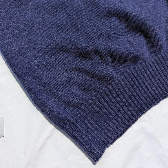 Vintage Tommy Knight Blue Knit V Neck Men's Vest Medium - Picture 3 of 5